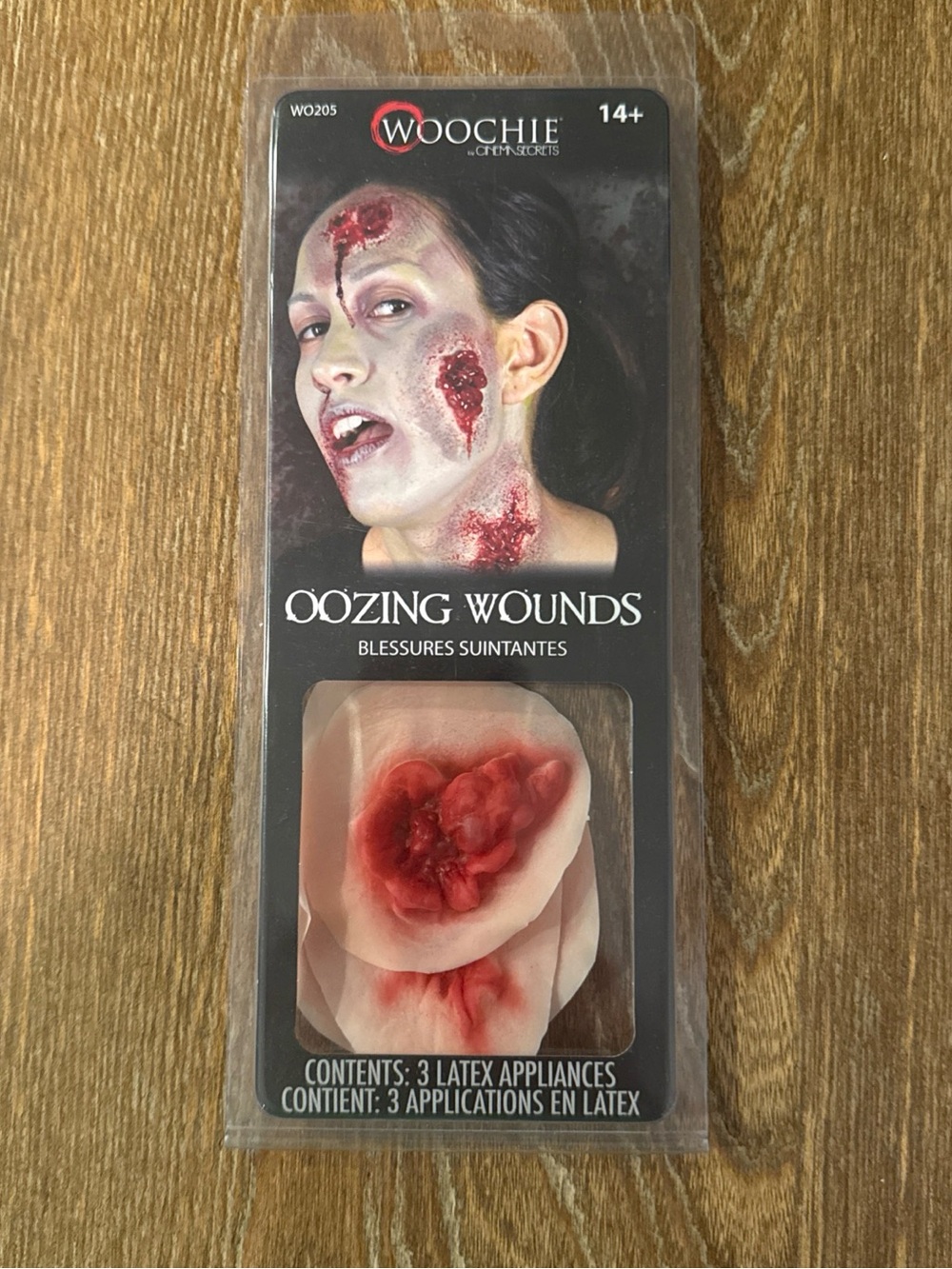 Oozing Wounds Latex Prosthetic Set - Red